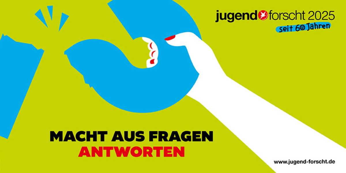 Stiftung Jugend forscht e. V. Motto 2025 "Macht aus Fragen Antworten!"